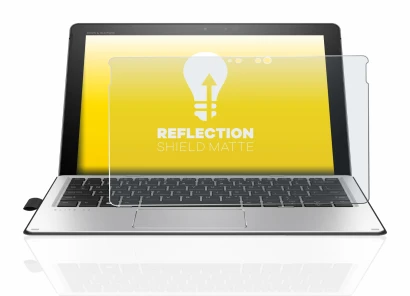 Abbildung des Geräts HP Elite x2 1012 G2 mit einer Vielzahl des Displayschutzes.