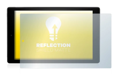 Abbildung des Geräts Amazon Fire HD 10 2017 (7. Gen.) mit einer Vielzahl des Displayschutzes.