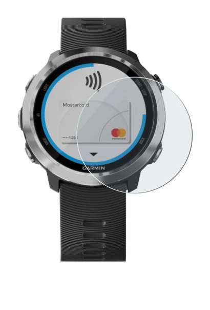 Abbildung des Geräts Garmin Forerunner 645 mit einer Vielzahl des Displayschutzes.