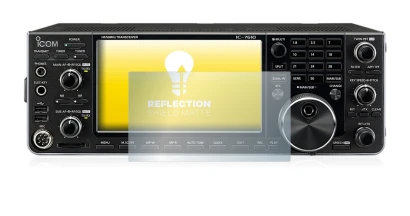 Abbildung des Geräts Icom IC-7610 mit einer Vielzahl des Displayschutzes.