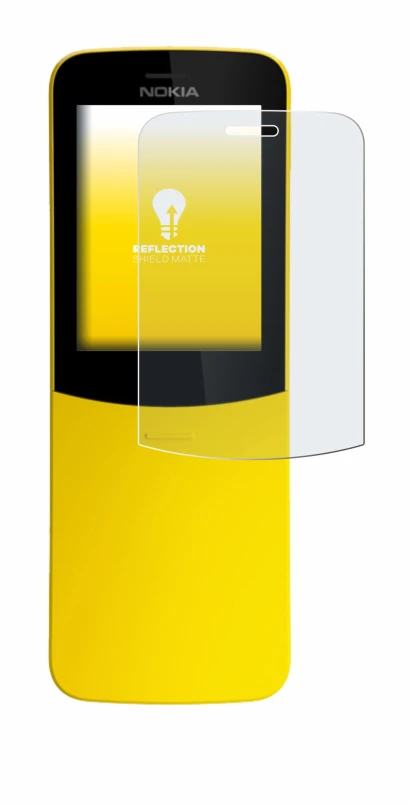 Abbildung des Geräts Nokia 8110 mit einer Vielzahl des Displayschutzes.