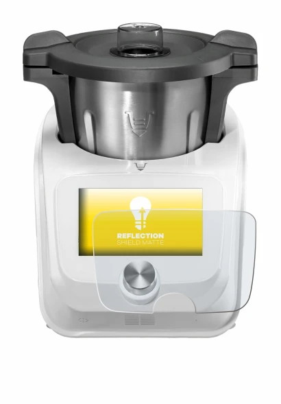 Abbildung des Geräts SilverCrest Monsieur Cuisine Connect mit einer Vielzahl des Displayschutzes.