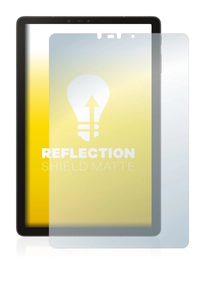 Abbildung des Geräts Samsung Galaxy Tab S4 10.5 mit einer Vielzahl des Displayschutzes.