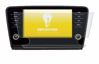 Abbildung des Geräts Skoda Amundsen Superb 2018 Infotainment System 8" mit einer Vielzahl des Displayschutzes.