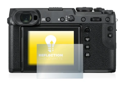 Abbildung des Geräts Fujifilm GFX 50R mit einer Vielzahl des Displayschutzes.