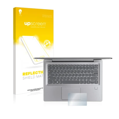 Vorderseite einer Produktverpackung mit dem Markenlogo upscreen. Daneben ist das Gerät Lenovo IdeaPad 530s (14") Touchpad mit 