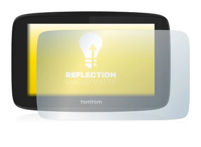 Abbildung des Geräts TomTom GO Essential (5") mit einer Vielzahl des Displayschutzes.