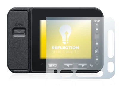 Abbildung des Geräts Sony DSC-RX0M2 (RX0 II) mit einer Vielzahl des Displayschutzes.