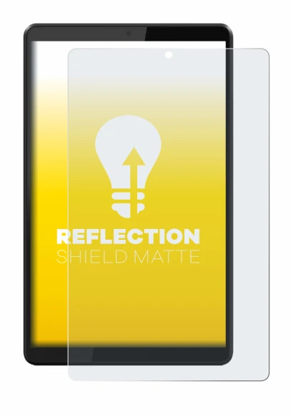 Abbildung des Geräts Lenovo Tab M8 mit einer Vielzahl des Displayschutzes.