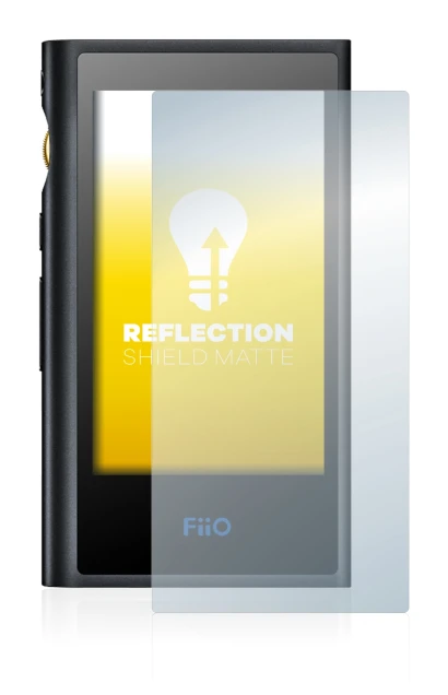 Abbildung des Geräts FiiO M9 mit einer Vielzahl des Displayschutzes.