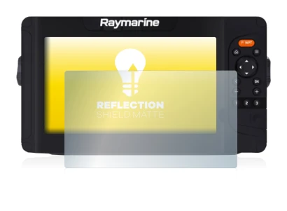 Abbildung des Geräts Raymarine Element 9 HV mit einer Vielzahl des Displayschutzes.