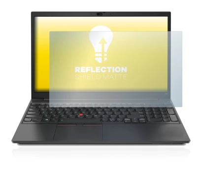 Abbildung des Geräts Lenovo ThinkPad E15 mit einer Vielzahl des Displayschutzes.