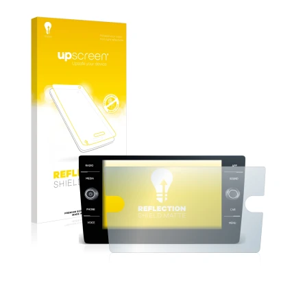 Vorderseite einer Produktverpackung mit dem Markenlogo upscreen. Daneben ist das Gerät Volkswagen Arteon 2017-2019 Discover Me