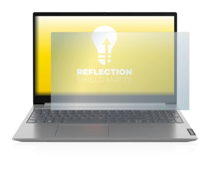 Abbildung des Geräts Lenovo ThinkBook 14" mit einer Vielzahl des Displayschutzes.