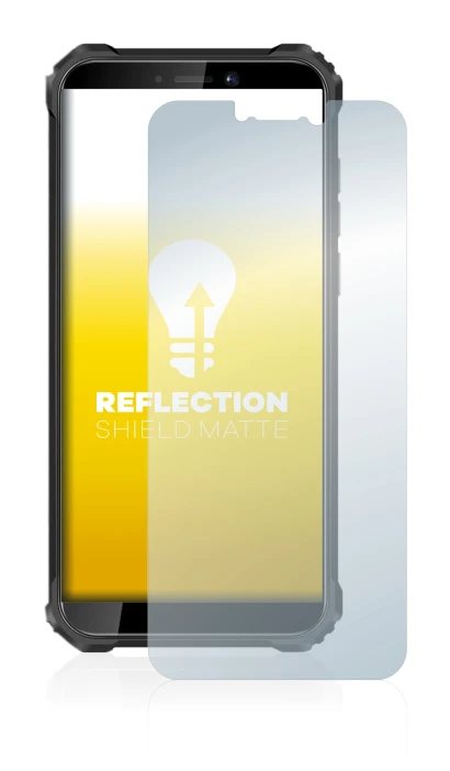 Abbildung des Geräts Oukitel WP5 Pro mit einer Vielzahl des Displayschutzes.