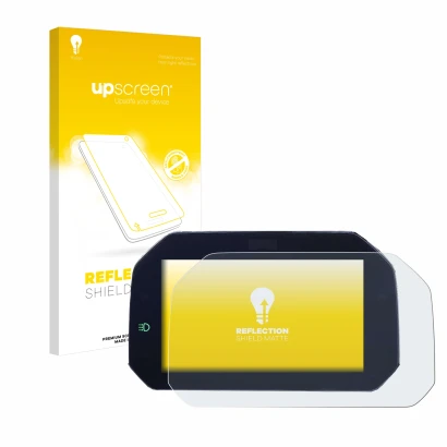 Vorderseite einer Produktverpackung mit dem Markenlogo upscreen. Daneben ist das Gerät BMW S 1000 XR 2020 Connectivity TFT 6.5