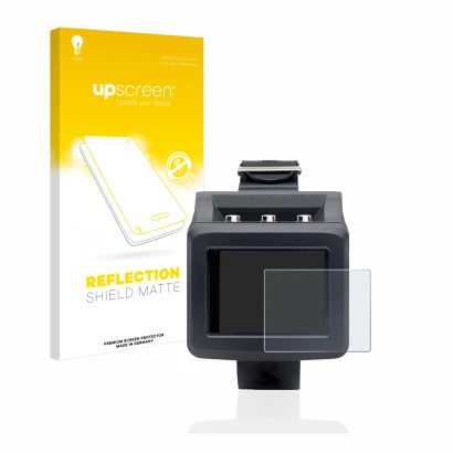 Vorderseite einer Produktverpackung mit dem Markenlogo upscreen. Daneben ist das Gerät Uwatec Galileo G2 mit dem zugehörigen D