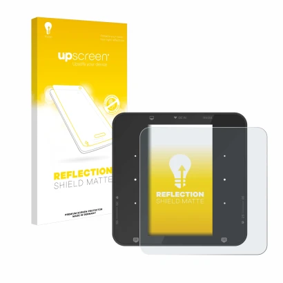 Vorderseite einer Produktverpackung mit dem Markenlogo upscreen. Daneben ist das Gerät ISDT P30 mit dem zugehörigen Displaysch