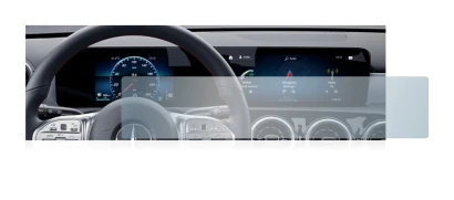 Abbildung des Geräts Mercedes-Benz GLA 2020 Display Widescreen-Version mit einer Vielzahl des Displayschutzes.