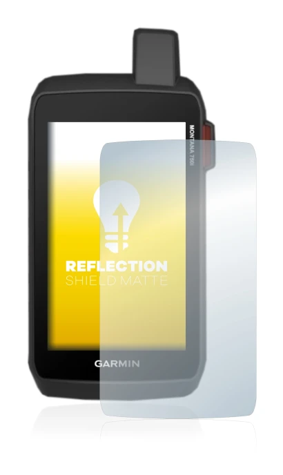 Abbildung des Geräts Garmin Montana 750i mit einer Vielzahl des Displayschutzes.