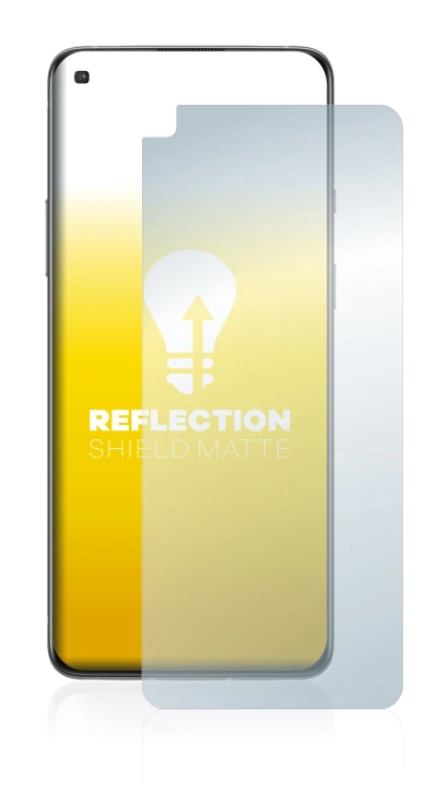 Abbildung des Geräts OnePlus 8T mit einer Vielzahl des Displayschutzes.