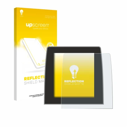 Vorderseite einer Produktverpackung mit dem Markenlogo upscreen. Daneben ist das Gerät Renault Captur 2 2020 Easy Link 9.3" mi