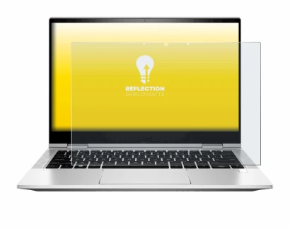 Abbildung des Geräts HP EliteBook x360 830 G8 mit einer Vielzahl des Displayschutzes.