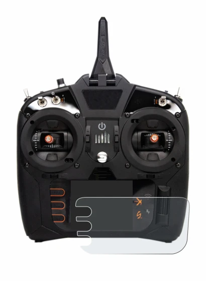 Abbildung des Geräts Spektrum NX8 mit einer Vielzahl des Displayschutzes.