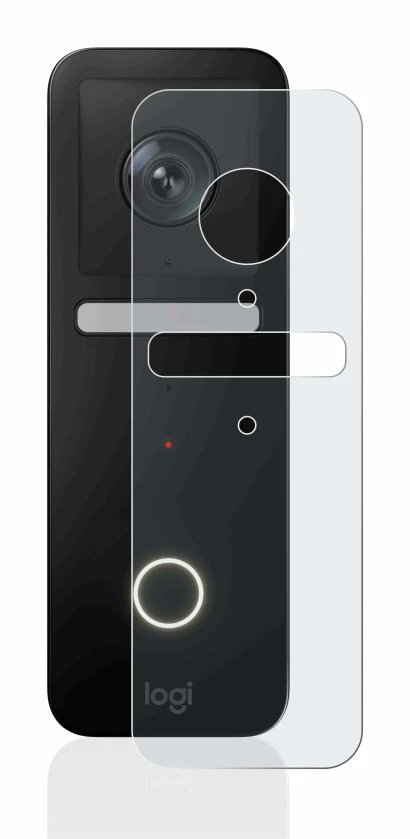 Abbildung des Geräts Logitech Circle View Doorbell mit einer Vielzahl des Displayschutzes.