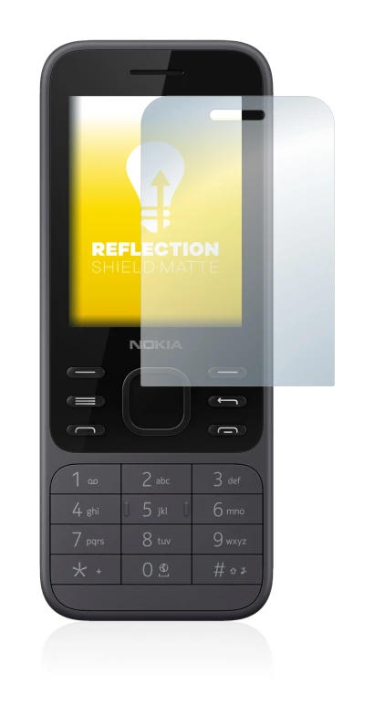 Abbildung des Geräts Nokia 6300 2020 mit einer Vielzahl des Displayschutzes.