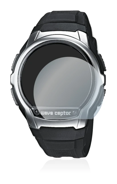 Abbildung des Geräts Casio Wave Ceptor WV-58 mit einer Vielzahl des Displayschutzes.