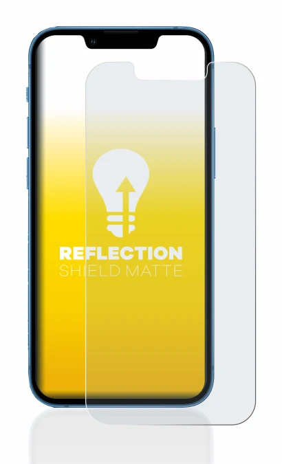 Abbildung des Geräts Apple iPhone 13 mini mit einer Vielzahl des Displayschutzes.