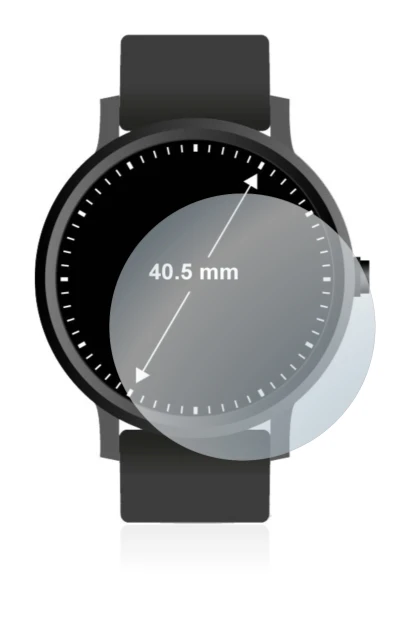 Abbildung des Geräts Armbanduhren (Kreisrund, ø: 40.5 mm) mit einer Vielzahl des Displayschutzes.