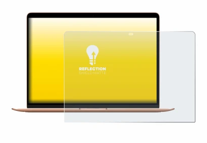 Abbildung des Geräts Apple MacBook Air M1 2020 mit einer Vielzahl des Displayschutzes.