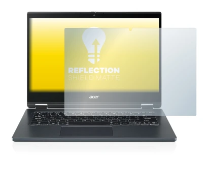 Abbildung des Geräts Acer TravelMate Spin P4 14" 16:9 mit einer Vielzahl des Displayschutzes.