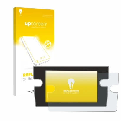 Vorderseite einer Produktverpackung mit dem Markenlogo upscreen. Daneben ist das Gerät Volkswagen Golf 7 2018 Composition Medi