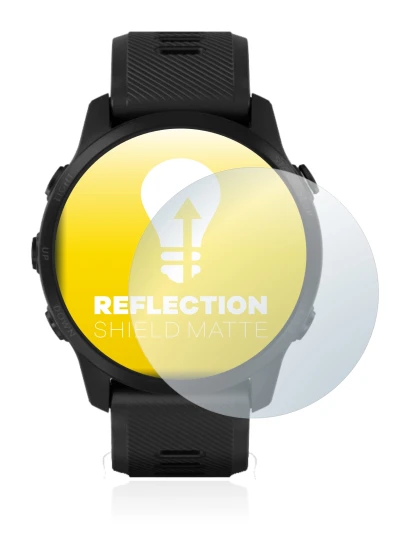 Abbildung des Geräts Garmin Forerunner 945 LTE mit einer Vielzahl des Displayschutzes.