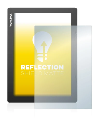 Abbildung des Geräts PocketBook InkPad Lite mit einer Vielzahl des Displayschutzes.