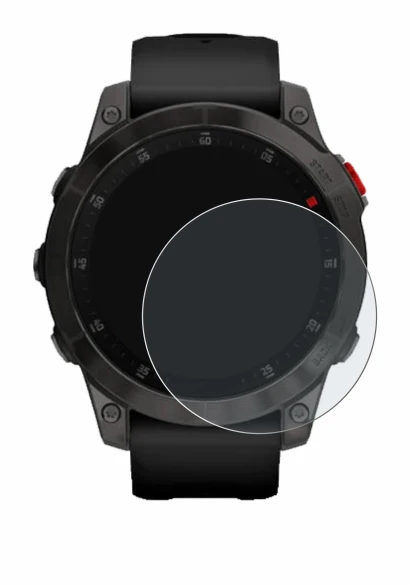 Abbildung des Geräts Garmin epix (Gen. 2) mit einer Vielzahl des Displayschutzes.