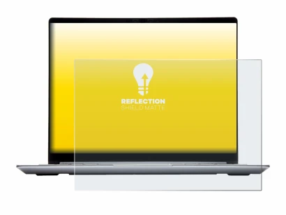 Abbildung des Geräts Framework Laptop 13 mit einer Vielzahl des Displayschutzes.