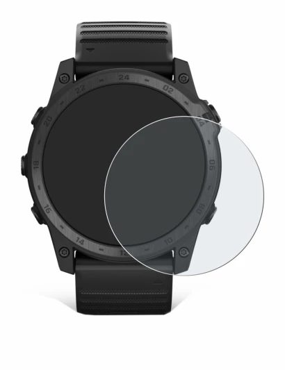 Abbildung des Geräts Garmin Tactix 7 Pro Ballistics mit einer Vielzahl des Displayschutzes.