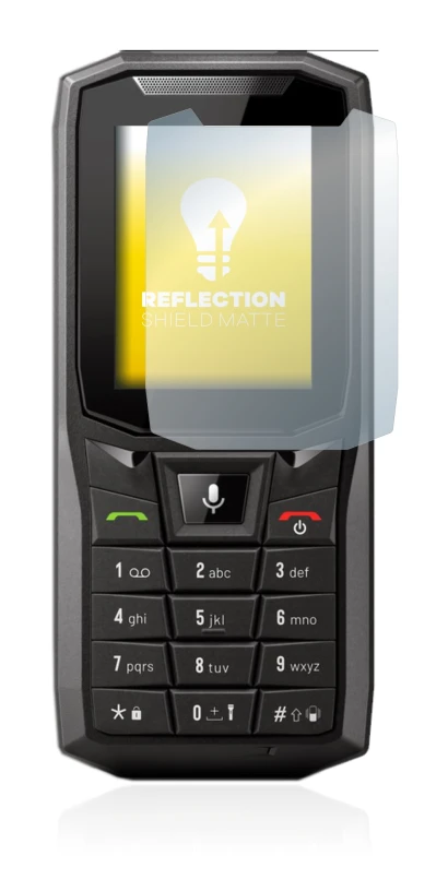 Abbildung des Geräts Crosscall Core-S4 mit einer Vielzahl des Displayschutzes.