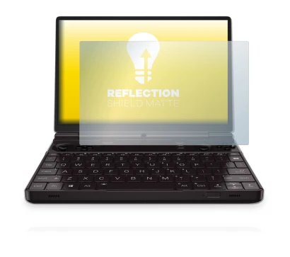Abbildung des Geräts GPD Win Max 2 mit einer Vielzahl des Displayschutzes.