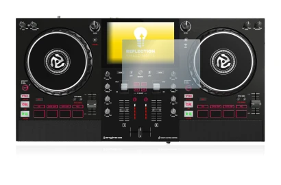 Abbildung des Geräts Numark Mixstream Pro mit einer Vielzahl des Displayschutzes.