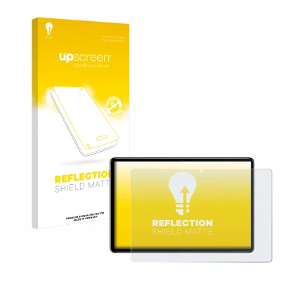 Vorderseite einer Produktverpackung mit dem Markenlogo upscreen. Daneben ist das Gerät Blackview Oscal Pad 10 mit dem zugehöri