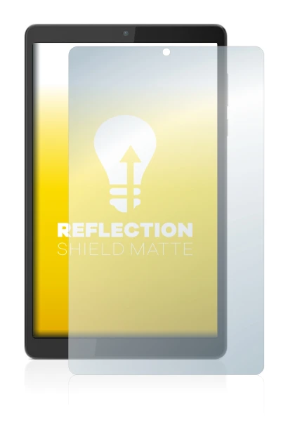 Abbildung des Geräts Lenovo Tab M8 (4. Gen.) mit einer Vielzahl des Displayschutzes.