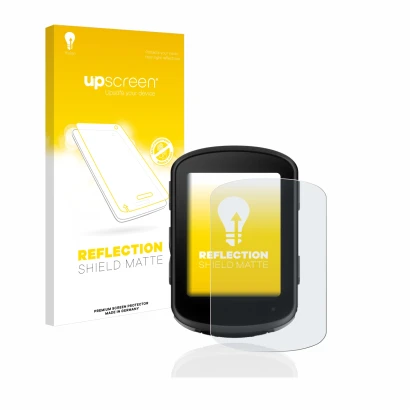 Vorderseite einer Produktverpackung mit dem Markenlogo upscreen. Daneben ist das Gerät Garmin Edge 540 mit dem zugehörigen Dis