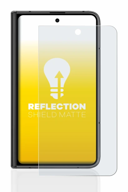 Abbildung des Geräts Google Pixel Fold (Äußeres Display) mit einer Vielzahl des Displayschutzes.