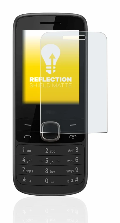 Abbildung des Geräts Nokia 225 4G mit einer Vielzahl des Displayschutzes.