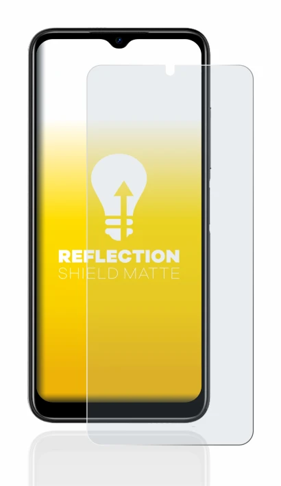 Abbildung des Geräts Doogee N50 mit einer Vielzahl des Displayschutzes.